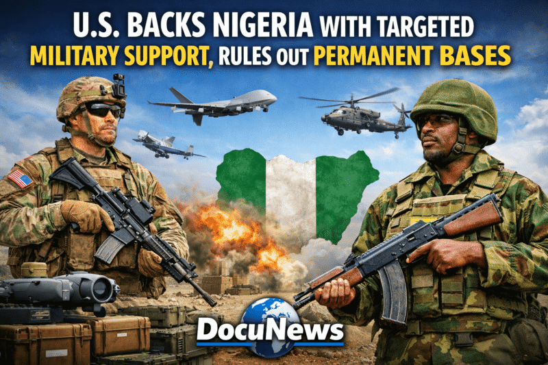 AI Generated Illustration Of were A Nigerian and US Military standing together. U.S. Backs Nigeria with Targeted Military Support