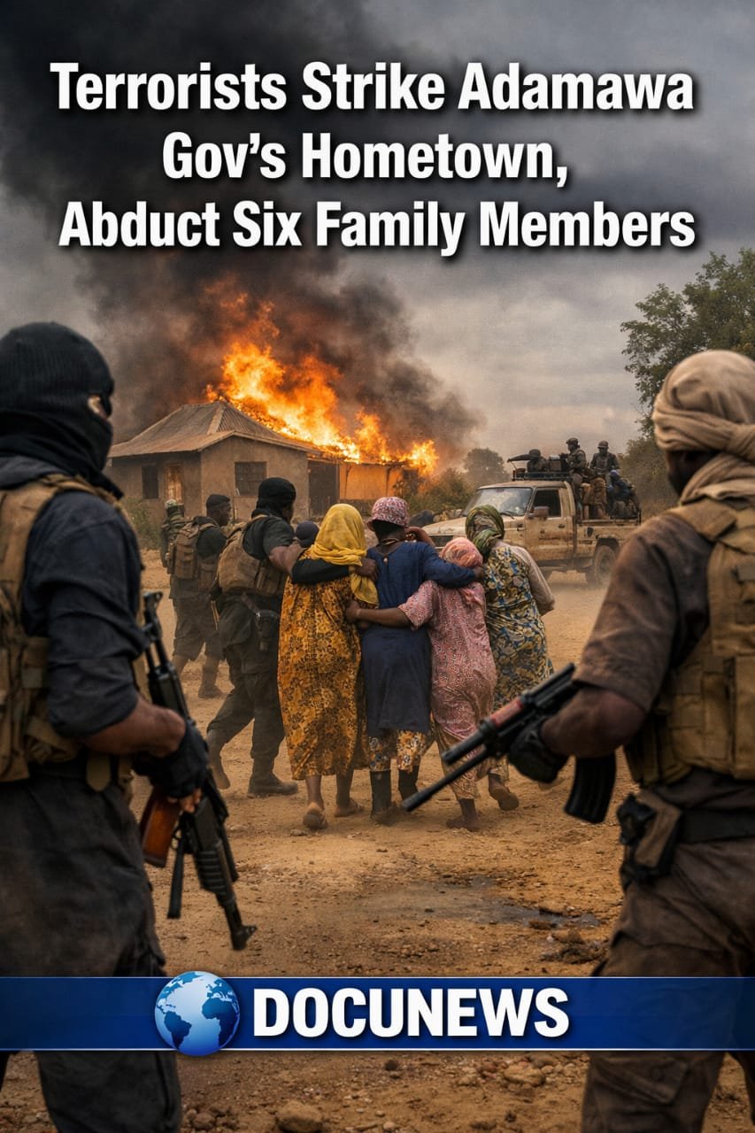 AI Generated Illustration Of were Terrorists Strike Adamawa Governor's Hometown, Abduct Six Family Members
