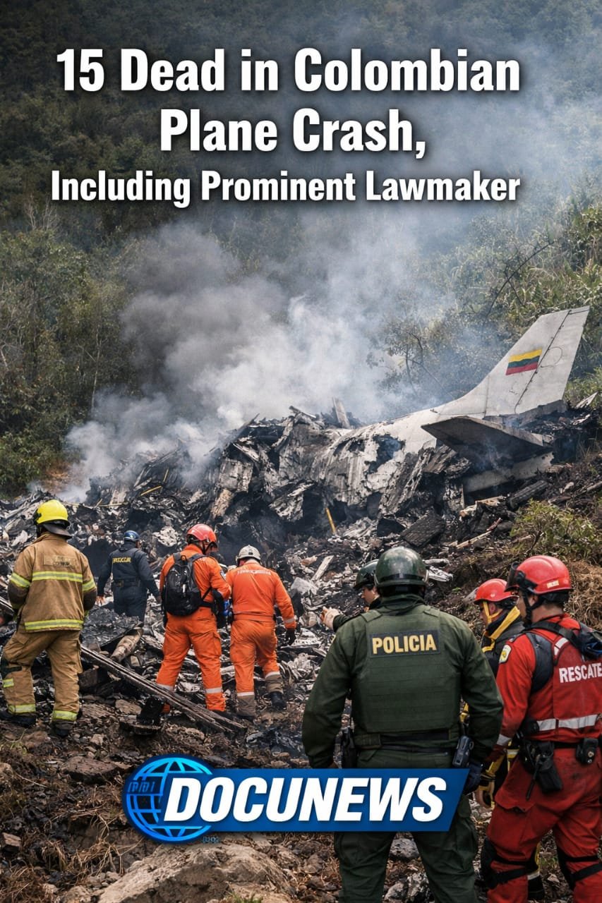 AI Generated Illustration Of a Colombian Plane Crash