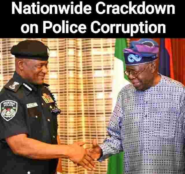 Tunji Disu speaking at Force Headquarters during nationwide crackdown on police corruption in Nigeria