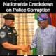 Tunji Disu speaking at Force Headquarters during nationwide crackdown on police corruption in Nigeria