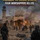 Terrorists attack mosque in Kebbi State, smoke rising from damaged building, DocuNews news graphic