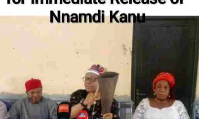 Umuahia North leaders addressing community meeting over Nnamdi Kanu release appeal in Abia State