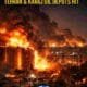 US-Israel strikes Tehran and Karaj oil depots overnight as massive fires and explosions light up Iran’s skyline
