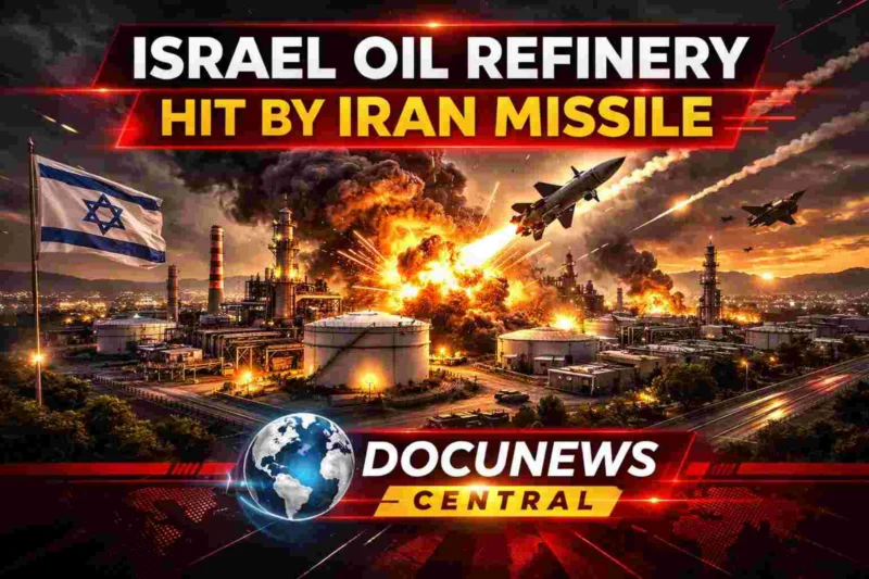 Israel Oil Refinery Hit by Iran Missile. By DocuNews Central